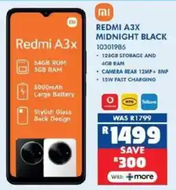 Russells Redmi A3x Midnight Black offer