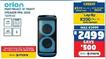 Russells Orion partyblast bt party speaker ppa 3000 offer