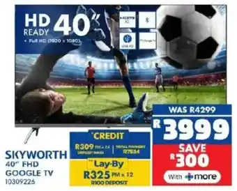 Russells SKYWORTH 40" FHD Google TV offer