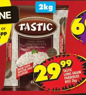 Shoprite Tastic long grain parboiled rice offer
