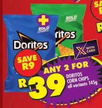Shoprite Doritos corn chips offer