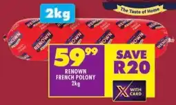 Shoprite Renown french polony offer