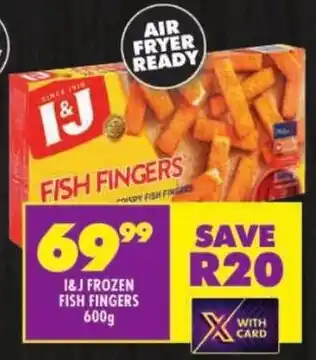 Shoprite I&J frozen fish fingers offer