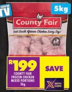 Shoprite County fair frozen chicken mixed portions offer