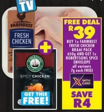 Shoprite Farmbest fresh chicken braai pack offer