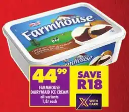 Shoprite Farmhouse dairymaid ice cream offer