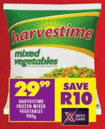 Shoprite Harvestime frozen mixed vegetables offer