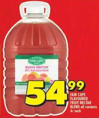 Shoprite Fair cape flavoured fruit nectar blend offer