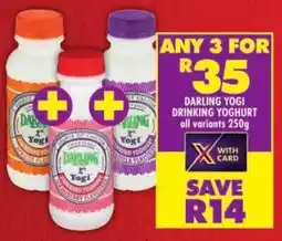 Shoprite Darling yogi drinking yoghurt offer