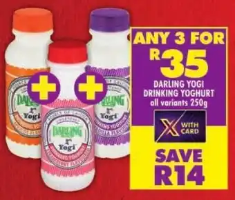 Shoprite Darling yogi drinking yoghurt offer