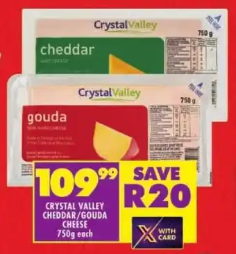 Shoprite Crystal valley cheddar/ gouda cheese offer