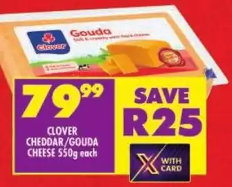 Shoprite Clover cheddar/ gouda cheese offer