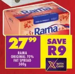 Shoprite Rama original 70% fat spread offer