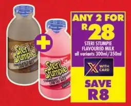 Shoprite Steri stumpie flavoured milk offer