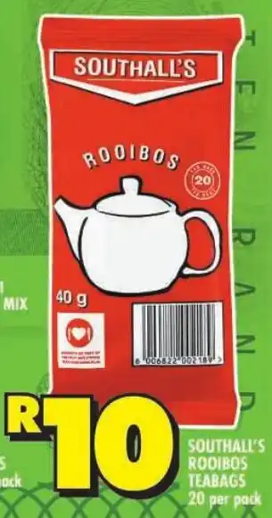 Shoprite Southall's rooibos teabags offer