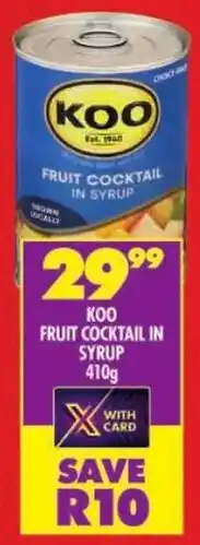 Shoprite Koo fruit cocktail in syrup offer