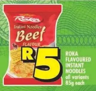 Shoprite Roka flavoured instant noodles offer