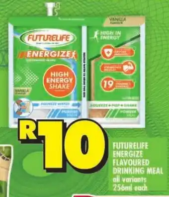 Shoprite Futurelife energize flavoured drinking meal offer