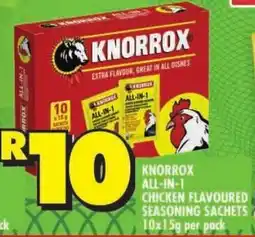 Shoprite Knorrox all-in-1 chicken flavoured seasoning sachets offer