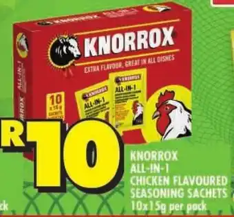 Shoprite Knorrox all-in-1 chicken flavoured seasoning sachets offer