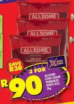 Shoprite Allsome long grain parboiled white rice offer