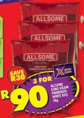 Allsome long grain parboiled white rice