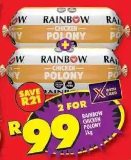 Shoprite Rainbow chicken polony offer