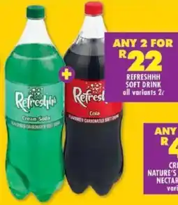 Shoprite Refreshhh soft drink offer