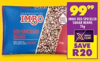 Imbo red speckled sugar beans