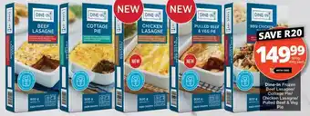 Dine-In Frozen Beef Lasagne/ Cottage Pie/ Chicken Lasagne/ Pulled Beef & Veg Pie