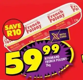 Shoprite Ritebrand french polony offer