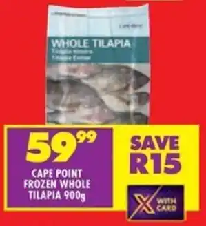 Shoprite Cape point frozen whole tilapia offer
