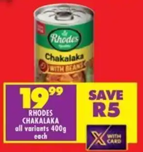 Shoprite Rhodes Chakalaka offer