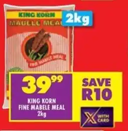 Shoprite King korn fine mabele meal offer