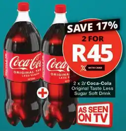 Checkers Coca-Cola Original Taste Less Sugar Soft Drink offer