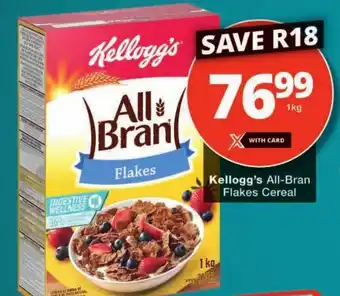 Checkers Kellogg's All-Bran Flakes Cereal offer