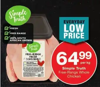 Checkers Simple Truth Free-Range Whole Chicken offer
