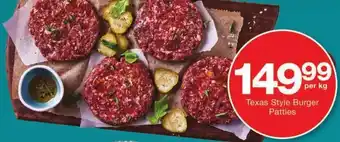 Checkers Texas Style Burger Patties offer