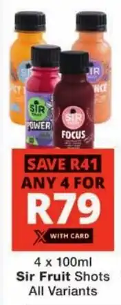 Checkers Sir Fruit Shots All Variants offer