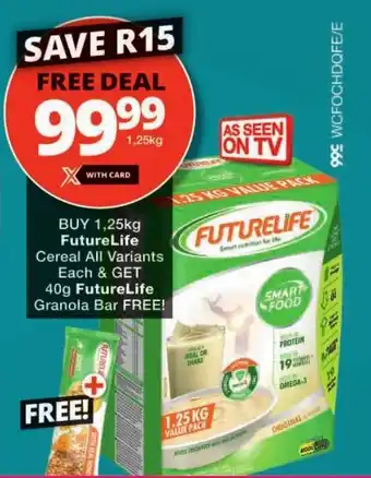Checkers FutureLife Cereal All Variants offer