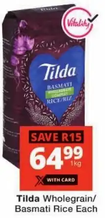 Checkers Tilda Wholegrain/ Basmati Rice offer