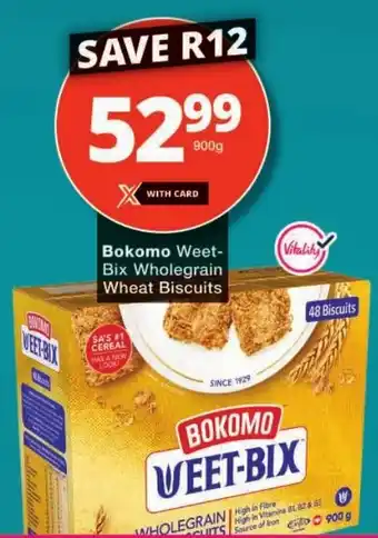 Checkers Bokomo Weet-Bix Wholegrain Wheat Biscuits offer