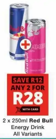 Checkers Red Bull Energy Drink All Variants offer