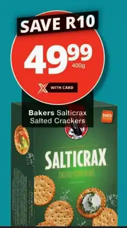 Checkers Bakers Salticrax Salted Crackers offer