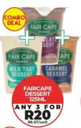 1UP Faircape Dessert offer