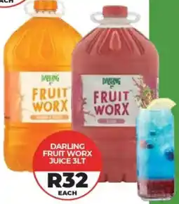 1UP Darling fruit worx juice offer