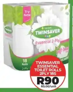 1UP Twinsaver essential toilet rolls 2ply offer