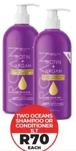 1UP Two oceans shampoo or conditioner offer