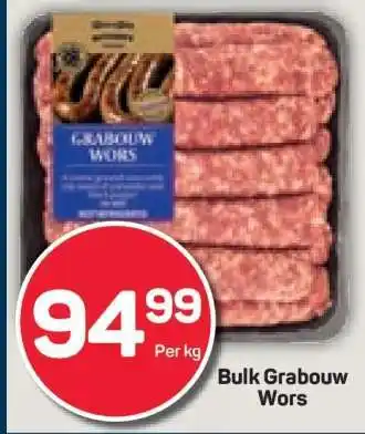 Pick n Pay Bulk Grabouw Wors offer