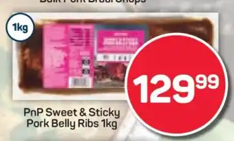 Pick n Pay PnP Sweet & Sticky Pork Belly Ribs 1kg offer